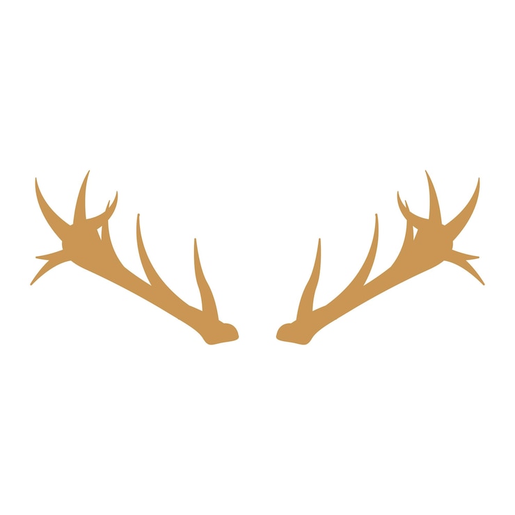 Vector deer antler icon vector