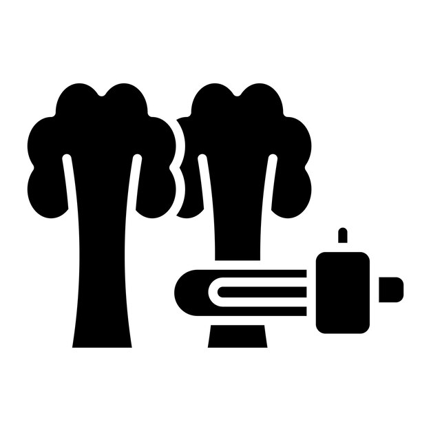 Deforestation vector icon Can be used for Global Warming iconset