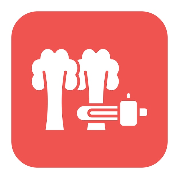 Deforestation vector icon Can be used for Global Warming iconset