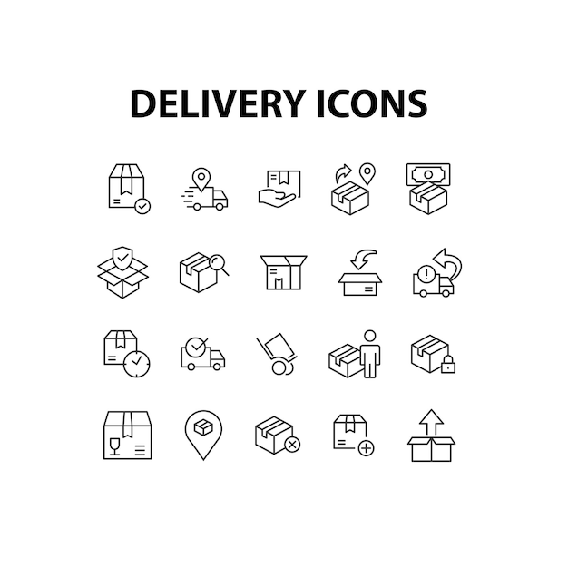 Delivery icons