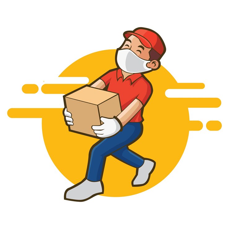 Vector deliveryman ilustration