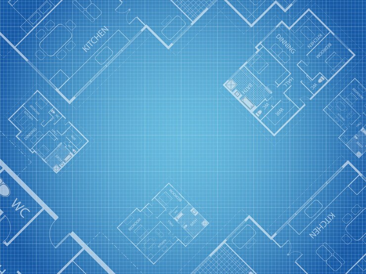 Denah lantai vektor apartemen Penempatan furnitur rumah profesional Dengan kamar tidur dapur ruang ganti toilet Ilustrasi solusi arsitektur interior apartemen