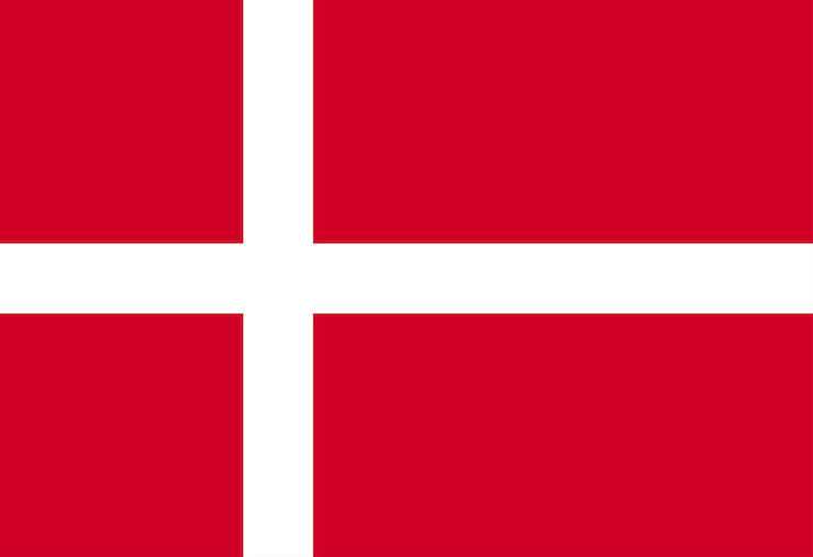Vector denmark flag illustrator country flags