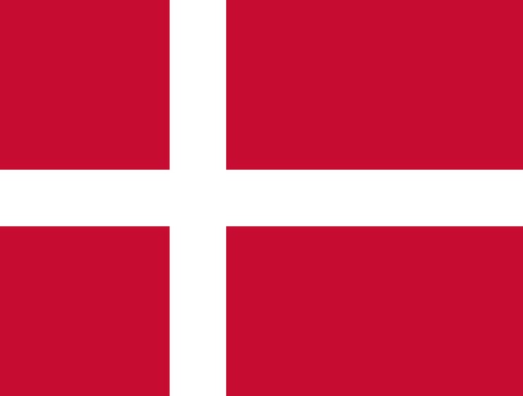 Vector denmark flag simple illustration for independence day or election