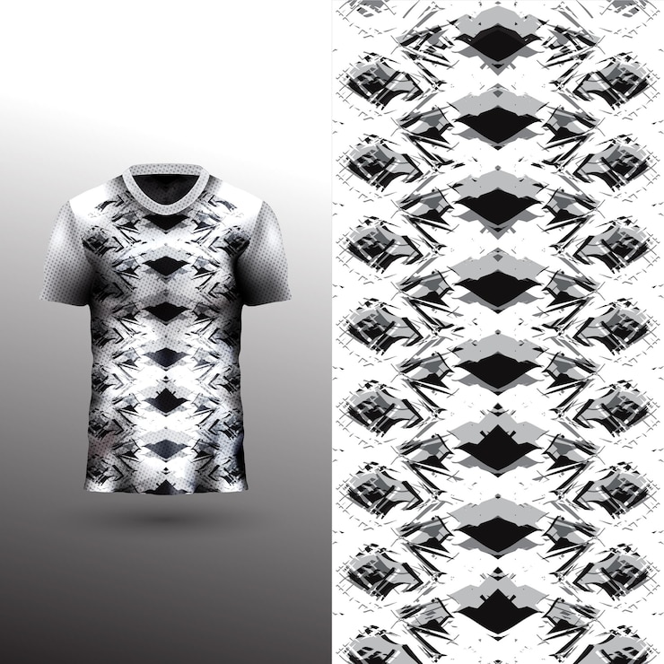 Vector desain jersey olahraga keren dengan latar belakang abstrak
