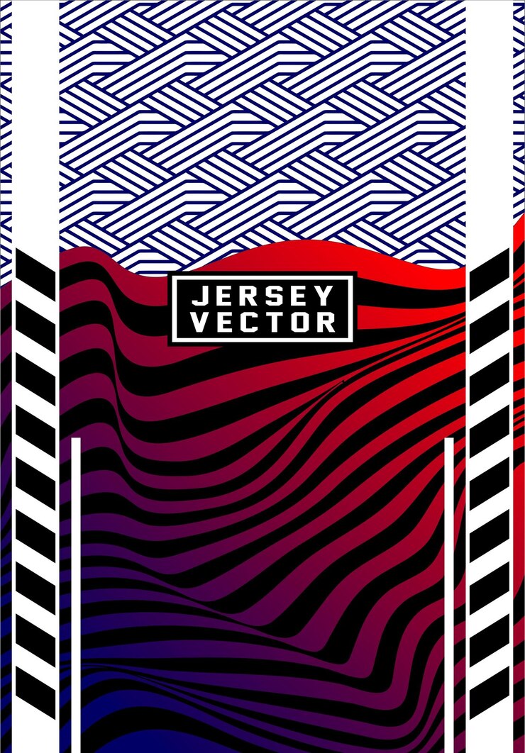 Vector desain jersey untuk olahraga sublimasi