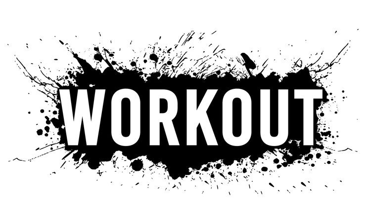 Vector desain kaos gym, latihan