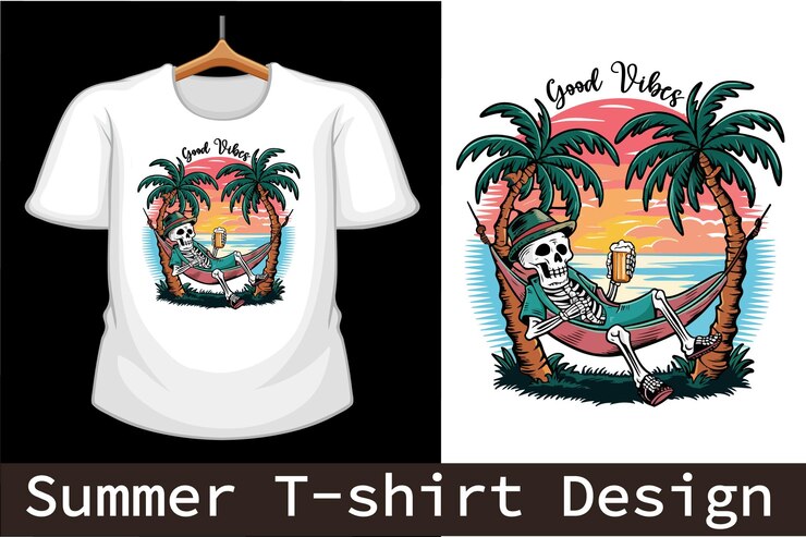 Desain Kaos Musim Panas