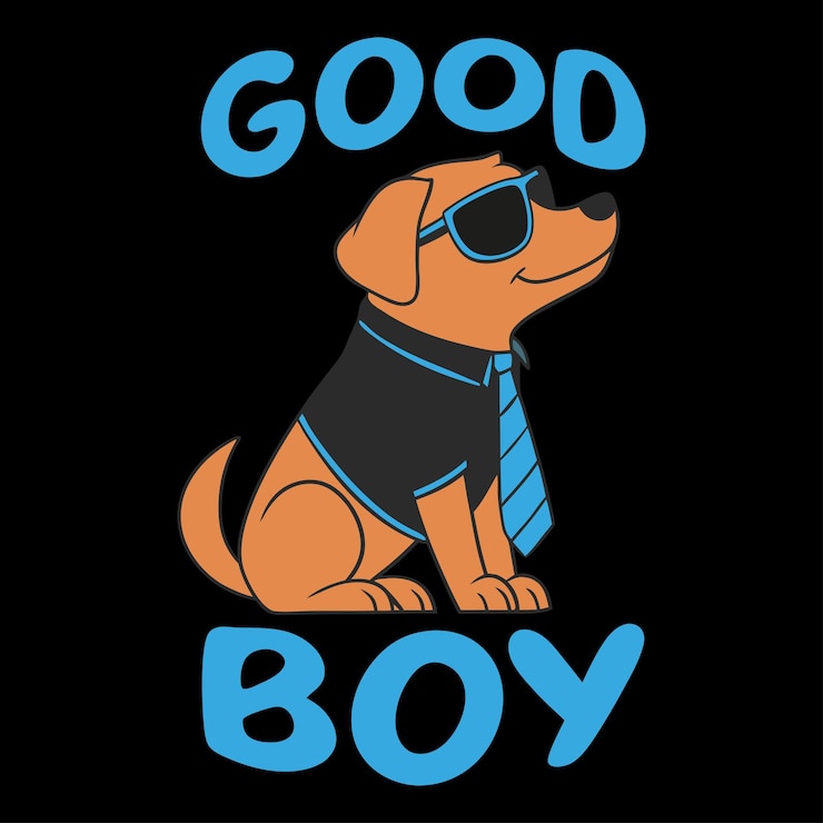 Vector desain kaus good boy