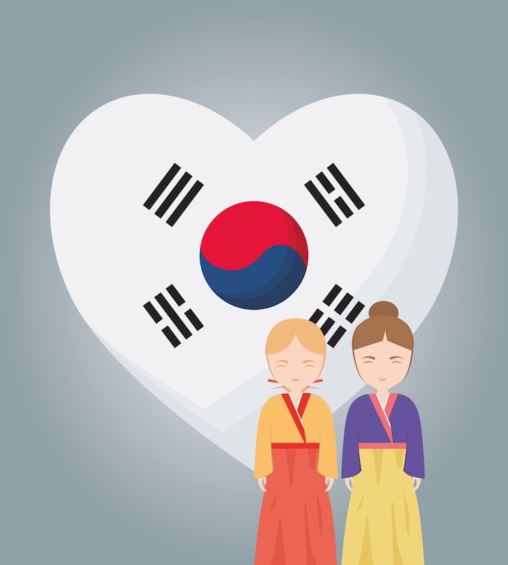 Vector desain korea selatan