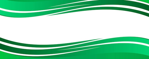 Desain latar belakang banner modern Templat banner dengan bentuk gelombang dinamis