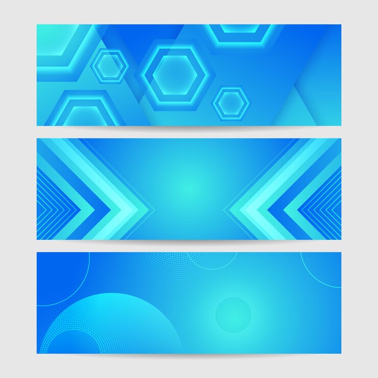 Vector desain latar belakang modern abstrak bentuk geometris banner biru minimalis desain untuk templat poster pada banner latar belakang web, brosur, situs web, selebaran, halaman arahan presentasi dan webinar