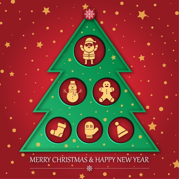 Desain latar belakang Natal