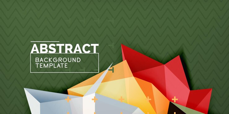 Vector desain latar belakang poli rendah segitiga