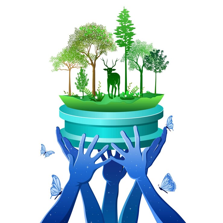 Vector desain logo go green. ilustrasi vektor logo go green