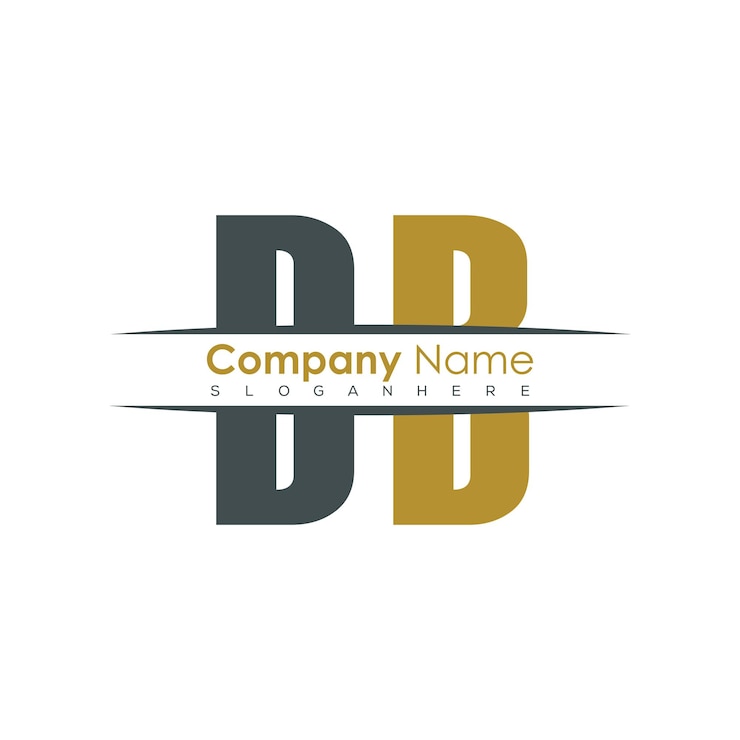 Vector desain logo huruf monogram inisial