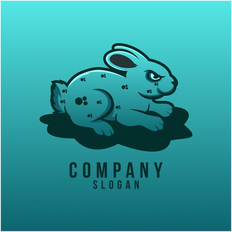 Vector desain logo kelinci