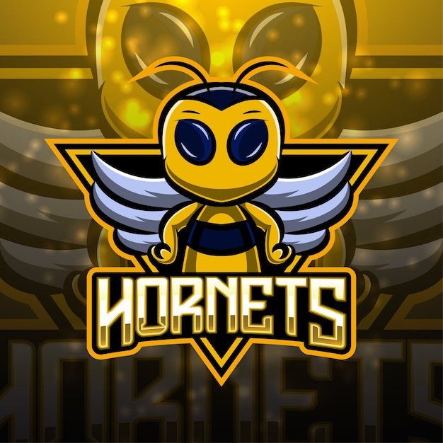 Desain Logo Maskot Esport Tawon