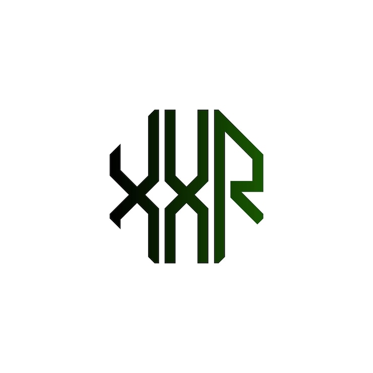 Vector desain logo monogram minimalis modern inisial kreatif dengan ruang negatif abadi