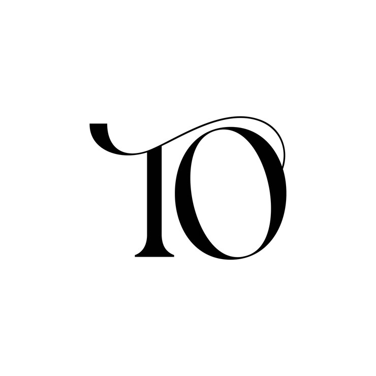 Desain logo monogram minimalis modern inisial kreatif dengan ruang negatif abadi