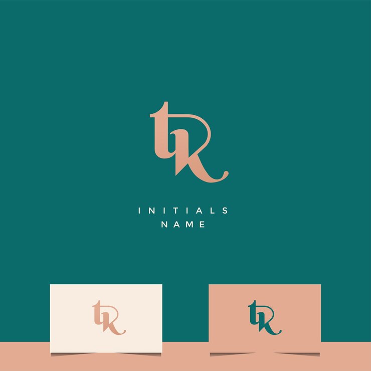 Vector desain logo monogram tk inisial