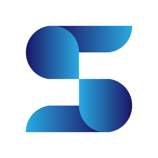 Desain logo penuh warna modern garis web