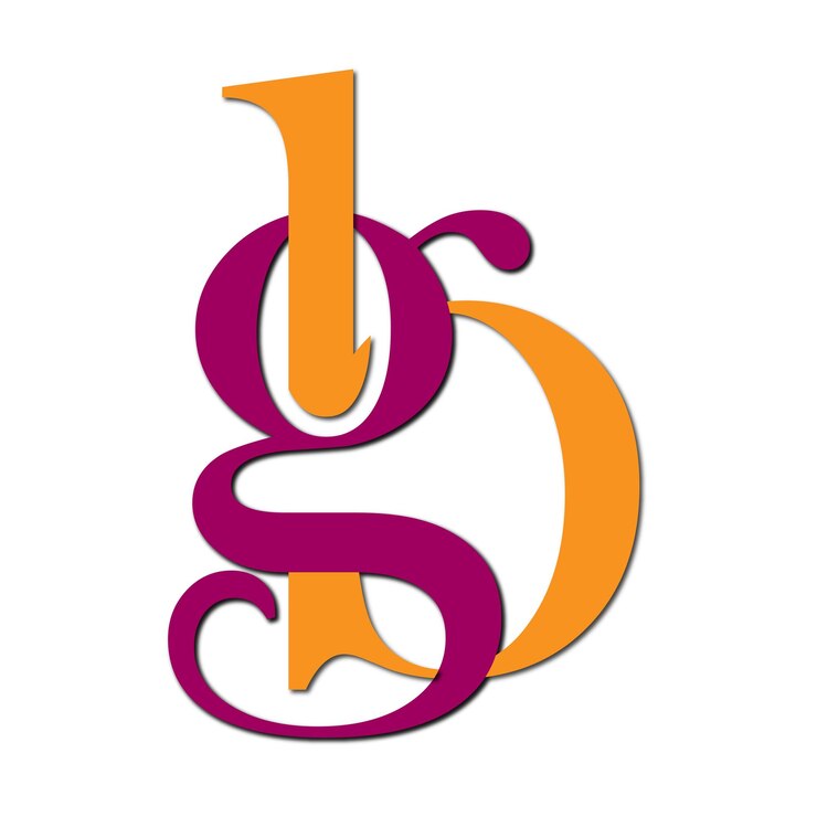 Vector desain logo penuh warna modern garis web
