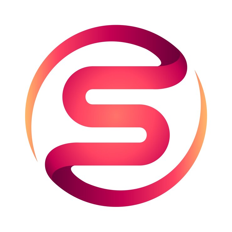 Vector desain logo s abstrak