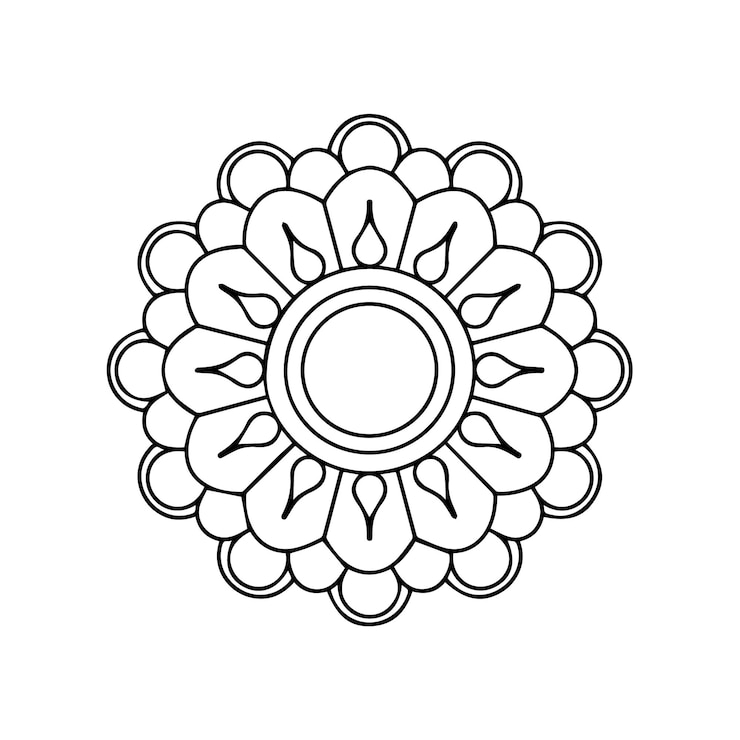 Vector desain mandala