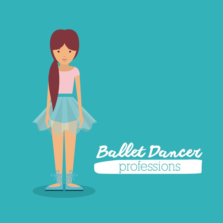 Vector desain penari balet