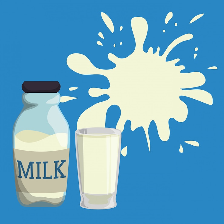 Vector desain percikan susu