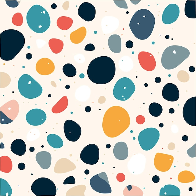 Desain pola teraso warna-warni