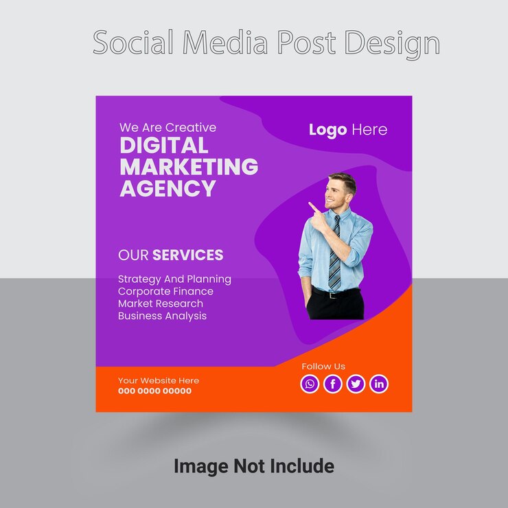 Desain postingan media sosial untuk bisnis korporat Anda