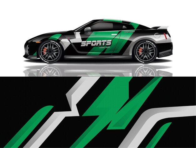 desain stiker bungkus mobil sport