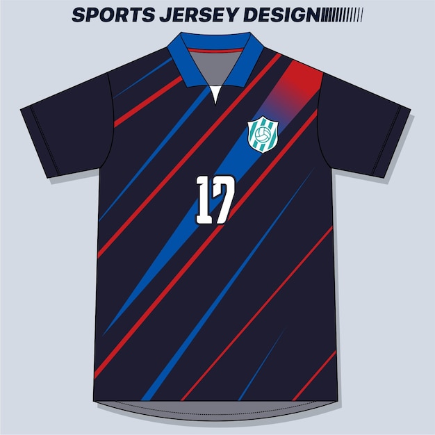 Desain Sublimasi Jersey Olahraga Vektor
