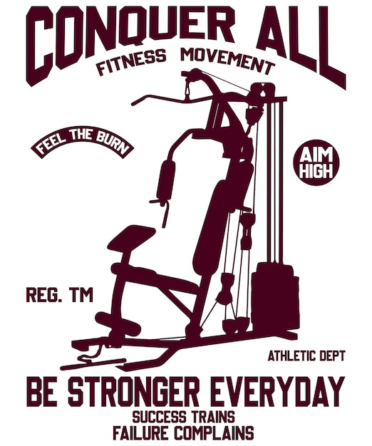 Desain t shirt Gym