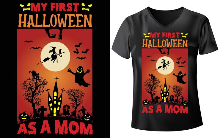 Vector desain t-shirt halloween