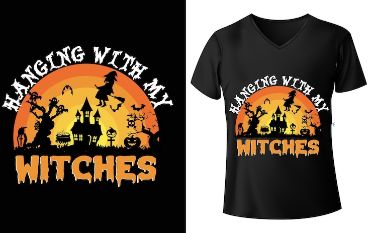 Vector desain t-shirt halloween