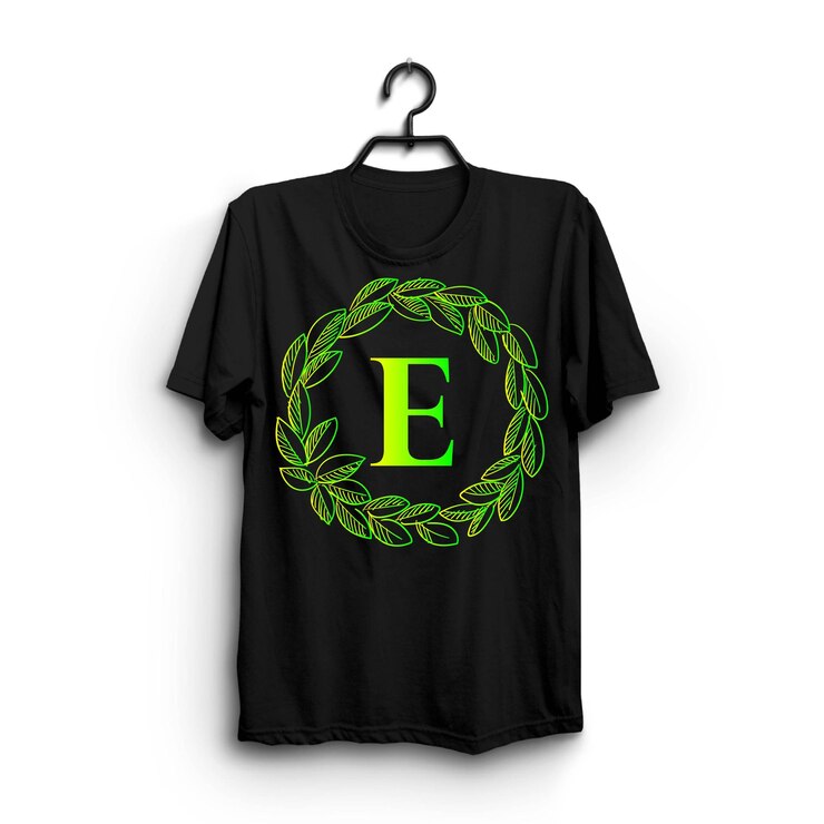 Desain T-shirt hitam sederhana