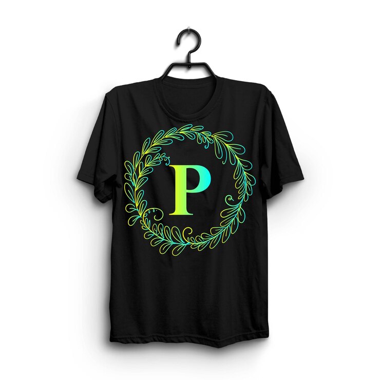 Desain T-shirt hitam sederhana