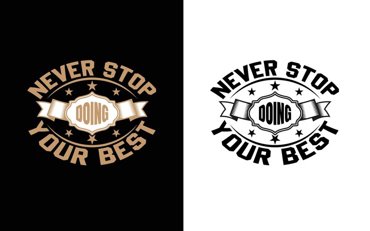 Desain t shirt motivasi