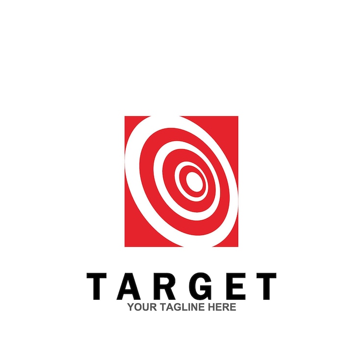 Vector desain templat ilustrasi ikon logo vektor target