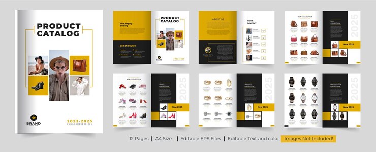 Vector desain templat katalog desain katalog produk