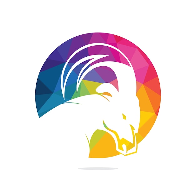 Desain Template Logo Sederhana Kambing