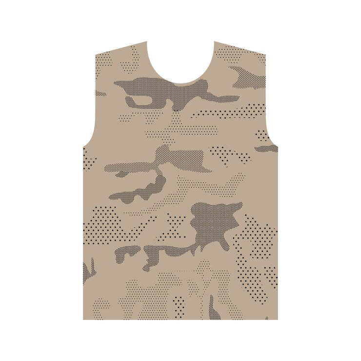 Vector desert camouflage tank top