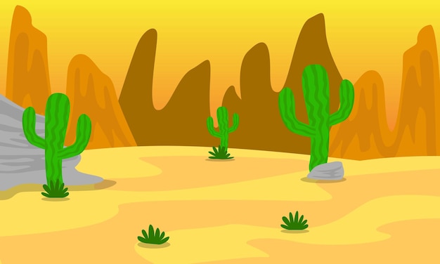 desert landscape illustrations