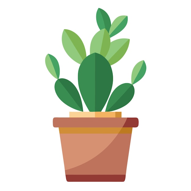desert plant pot clipart design cartoon Illustration drawing