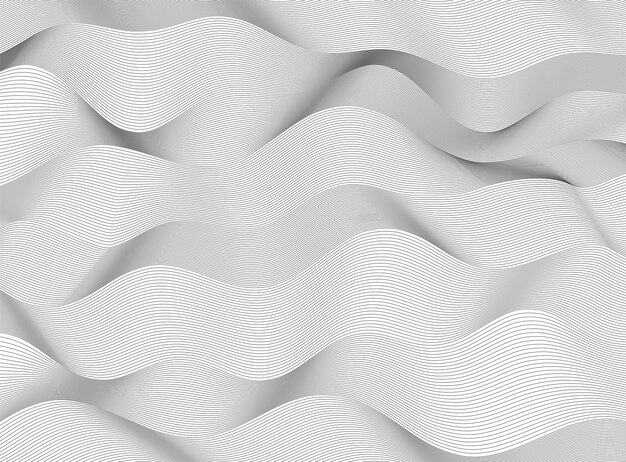 Design element wavy ribbon from many lines04