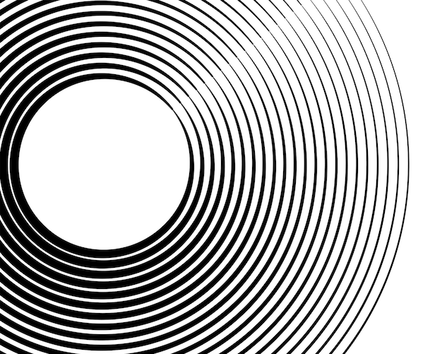 Design elements Curved many streak Abstract Circular logo element on white background isolated Creative band art Vector illustration EPS 10 digital for promotion new product