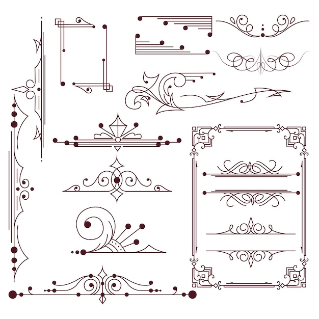design elements shapes patterns icons and textures vector art collection